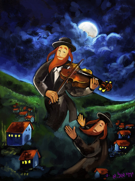 Tableau d'art juif Birkat halevana-Originaux Yehiel Attias